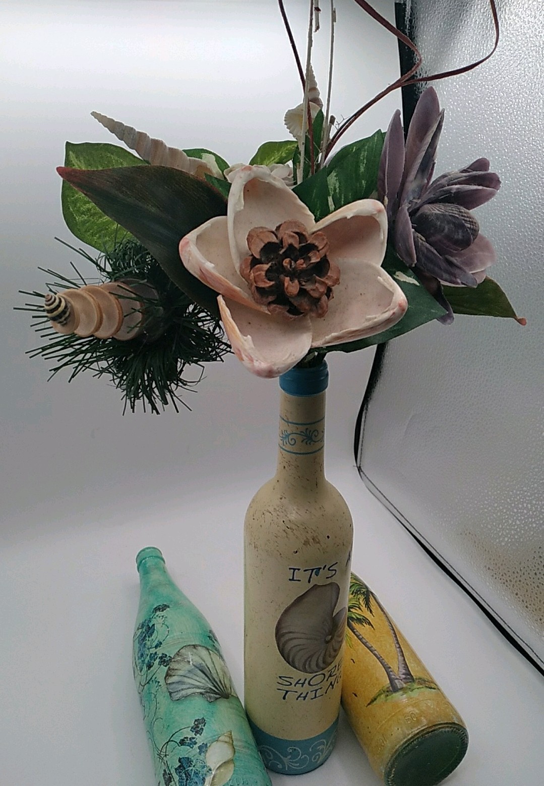 Flower Boutique Shells In Bottles