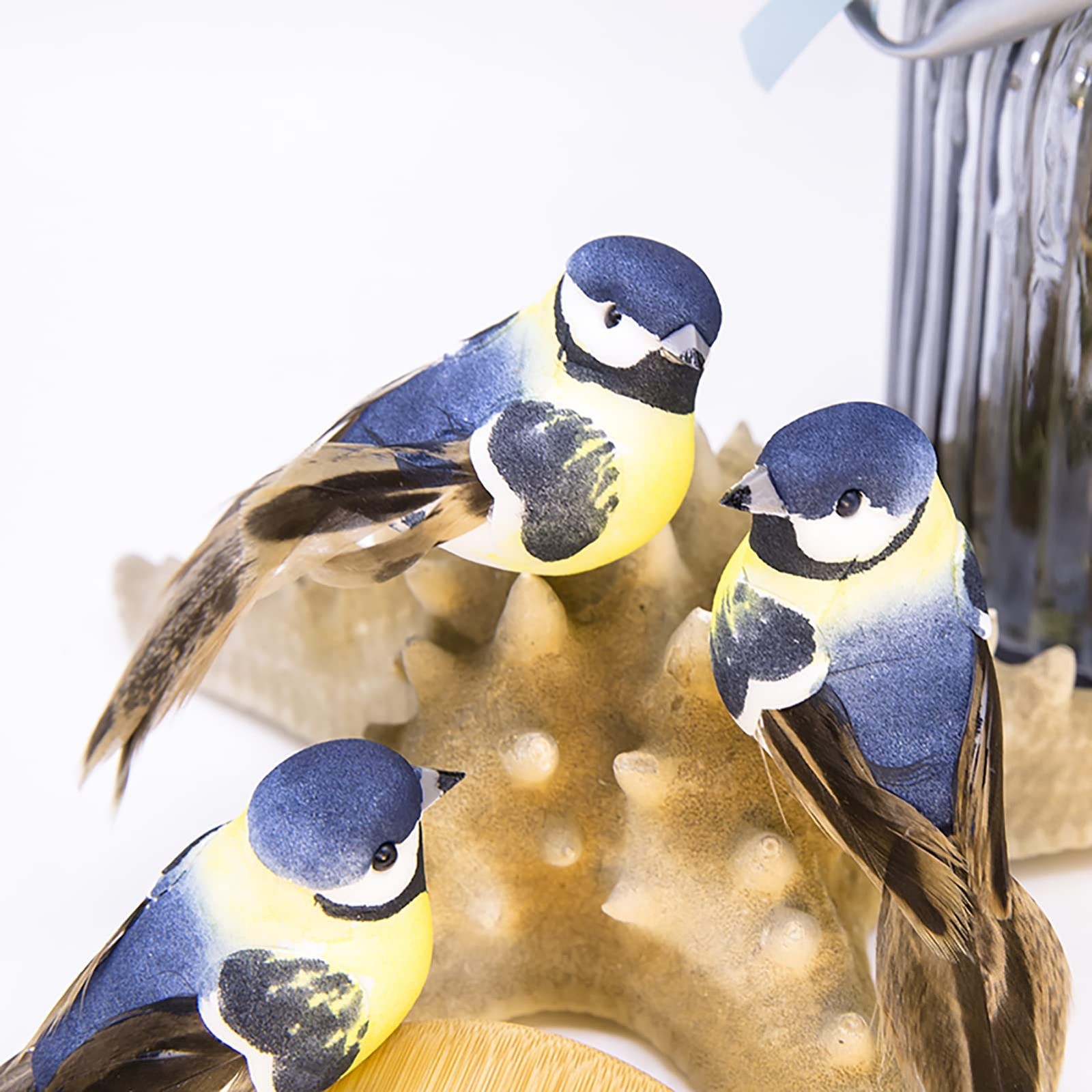 Set of 12 Artificial Bird Spring Ornament Tree Clip Wedding Christmas Decor