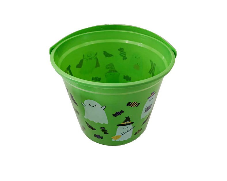Printed Halloween Pail 9.45 in Assorted Pack of 2