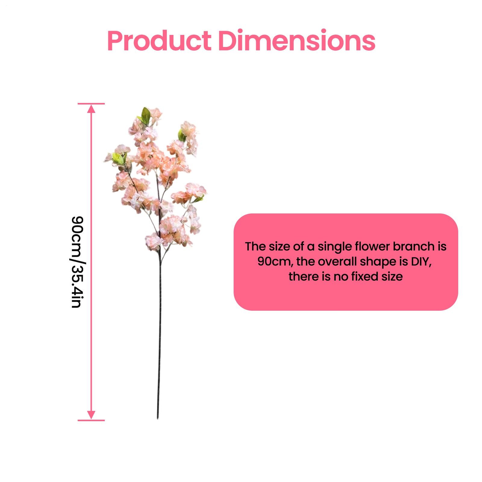 Artificial Cherry Blossom Trees Handmade Light Pink Tree Indoor Outdoor Home