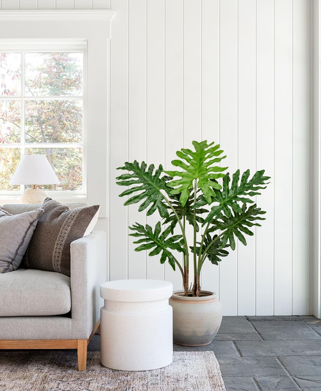 Artificial Tree Philodendron Plant 3FT Tall Faux Monstera Indoor Trees Fake T…
