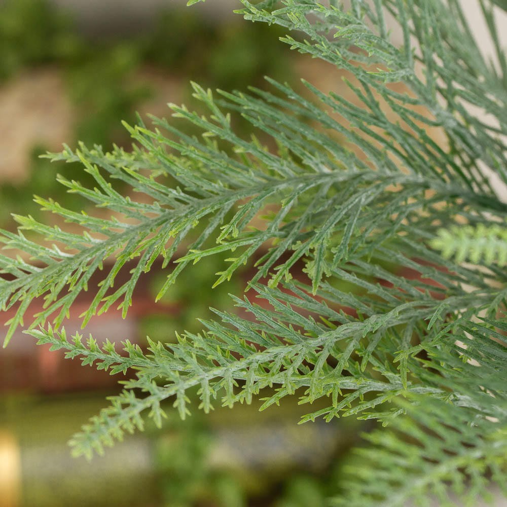 Small Artificial Green Vinyl Indoor / Outdoor 13″ Fern Bush
