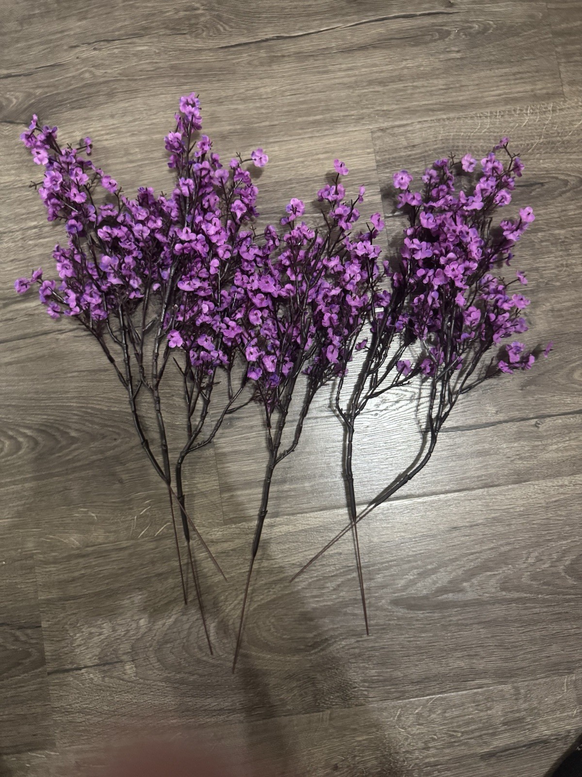 Artificial Cherry Blossom Gypsophila Fake Flowers DIY Wedding Decor LotOf6 Picks
