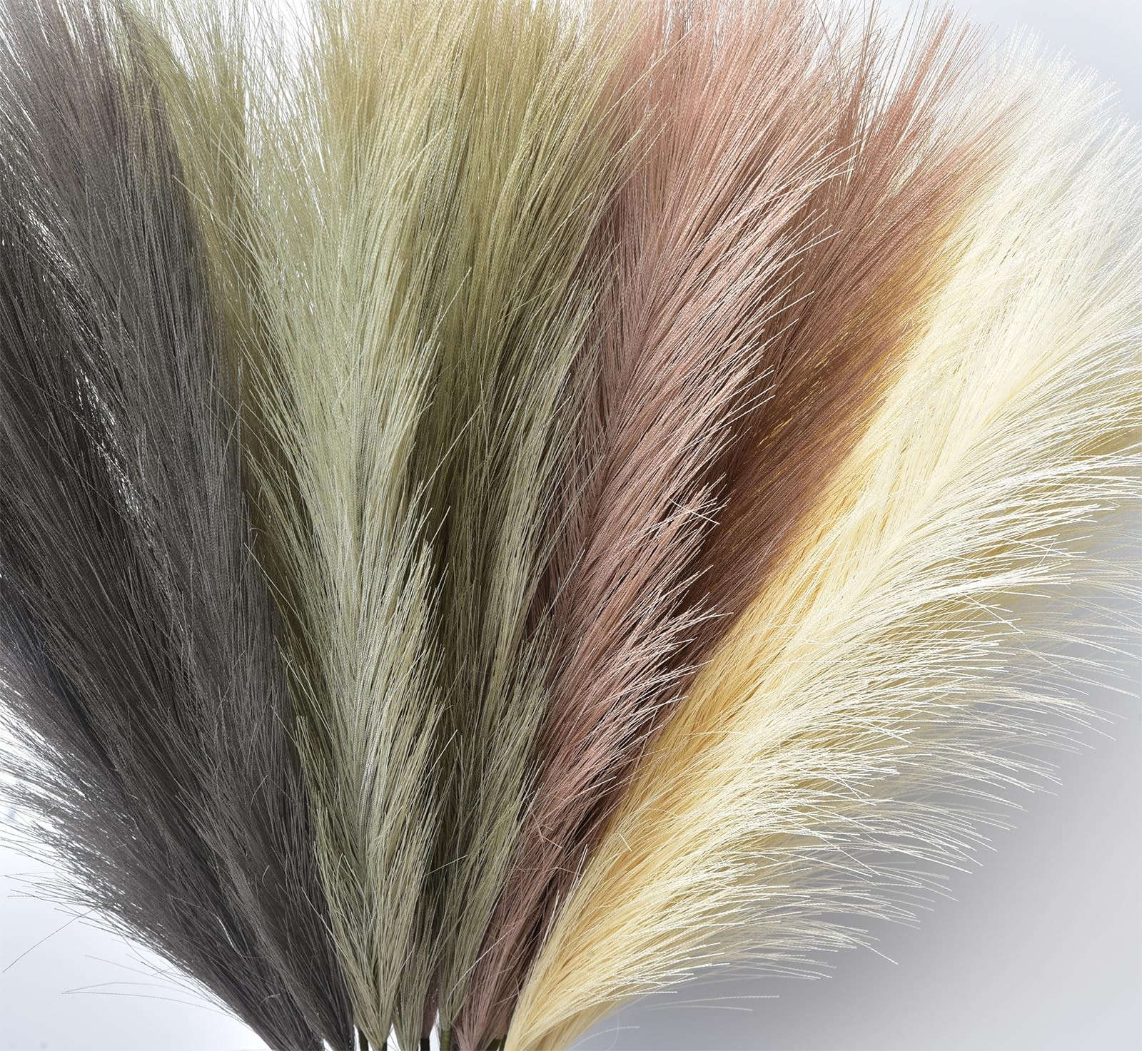 Beige Pampas Grass Decor Faux Bouquets Artificial Flower 23 Inch 16 PCS