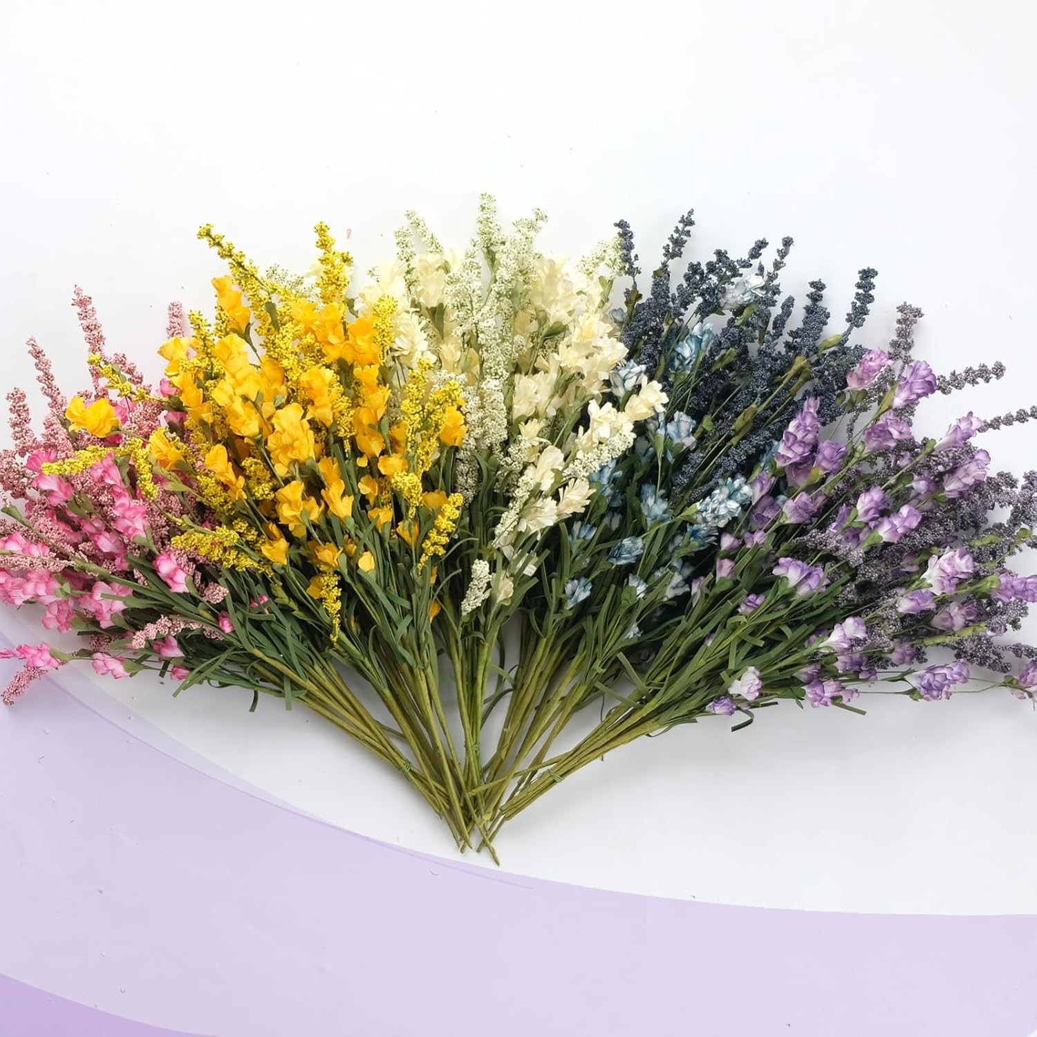 10Pcs Artificial Flower Bulk Spring/Summer Flowers Wedding Party Vase Bouquet Fl