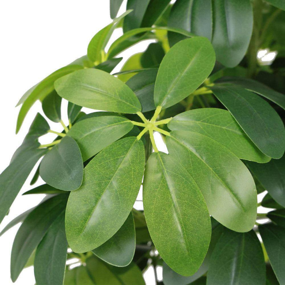 6 Ft. Green Realistic Faux Artificial Tree 1 PC in Black Pot for Home Office Bal