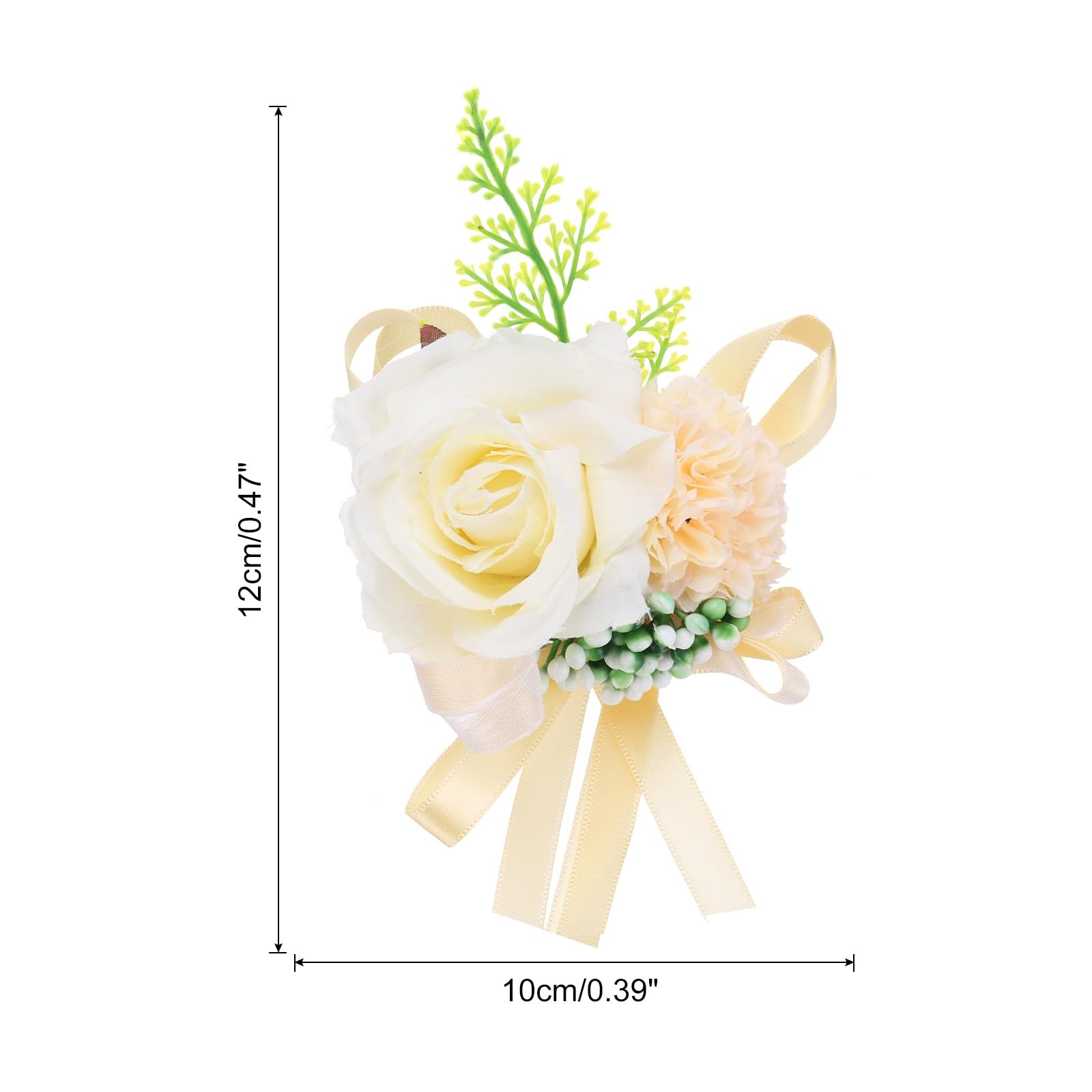 Wrist Corsage Artificial Flower Bracelets Pack of 1 Rose Wrist Bride Groom De…
