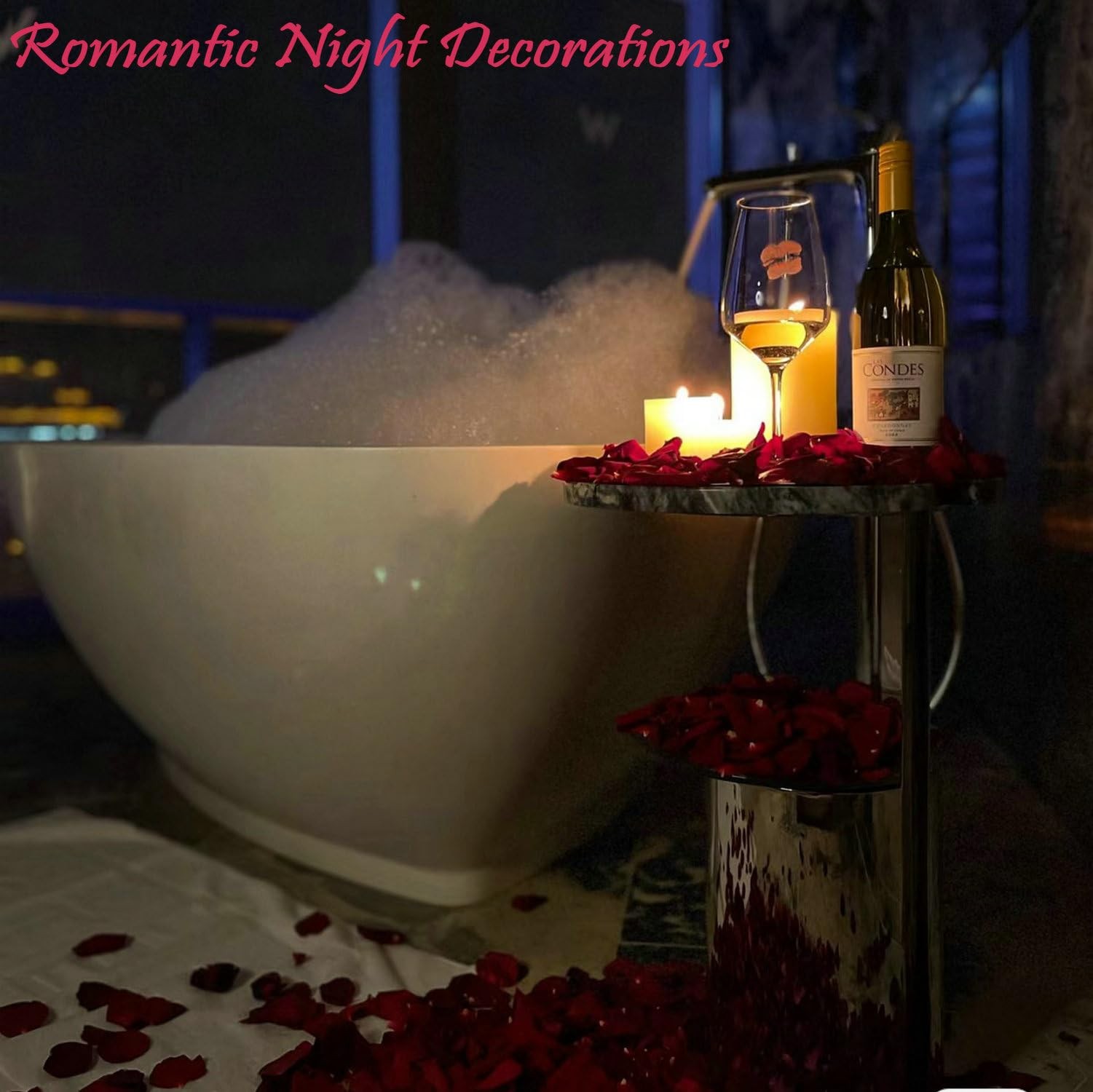 2200 PCS Dark-Red Silk Rose Petals for Romantic Night,Wedding,Proposal Annive…