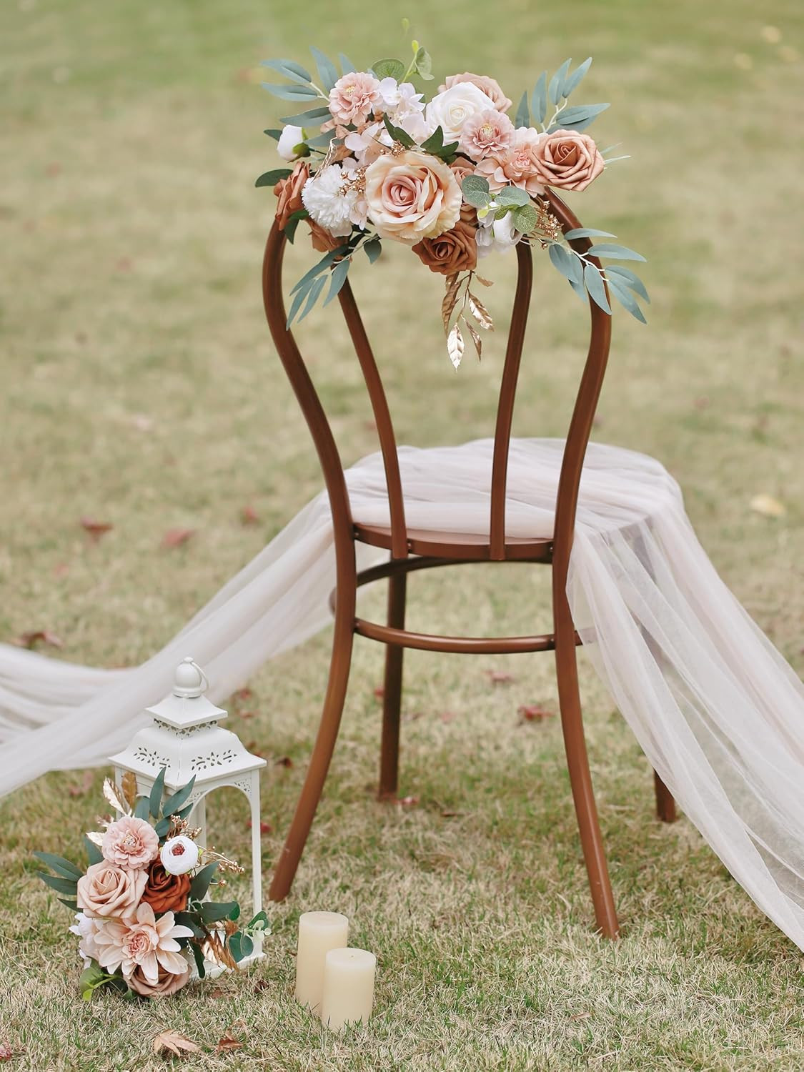 Artificial Flowers DIY Box Set Fake Roses Bouquet Bridal Wedding Flowers Colo…