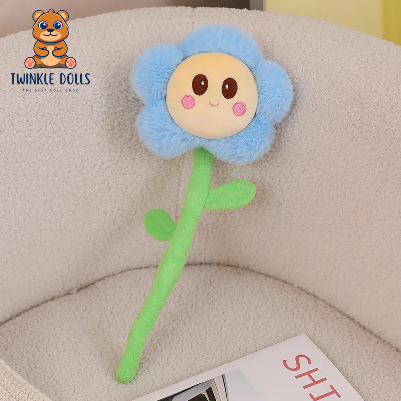 Sunflower Holding Flower Decoration Bouquet Plush Toys Birthday Gift for Girls