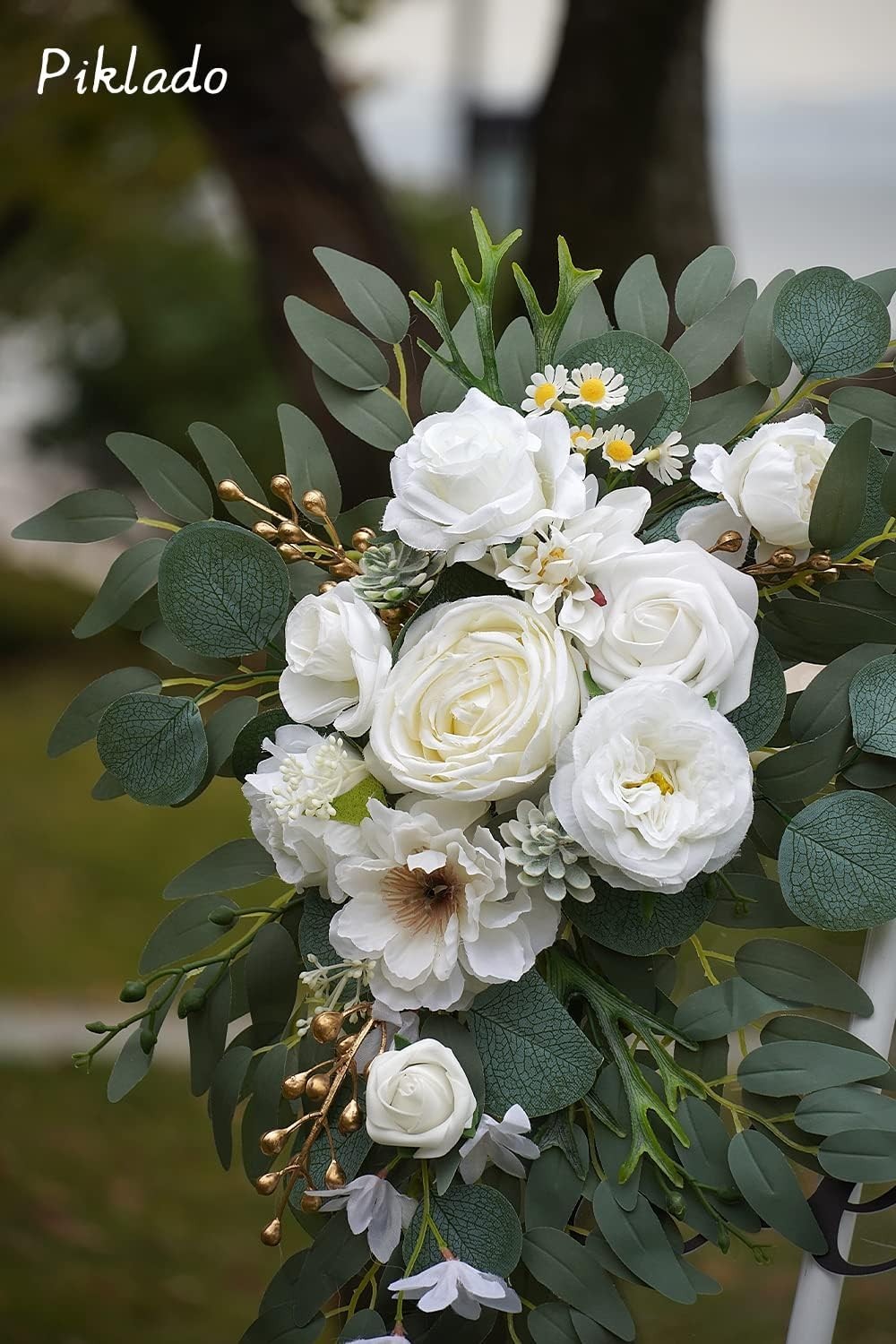 Wedding Arch Flowers (Pack of 2), Artificial Flowers for Wedding Welcome Signs