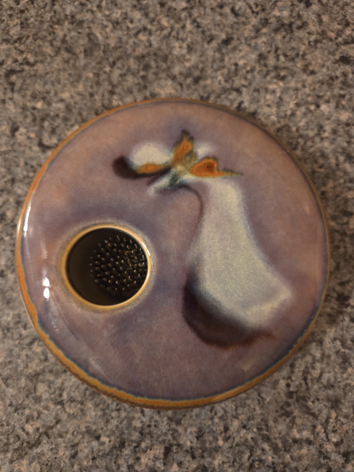 Georgetown Pottery Ikebana Japanese Flower Frog Vase