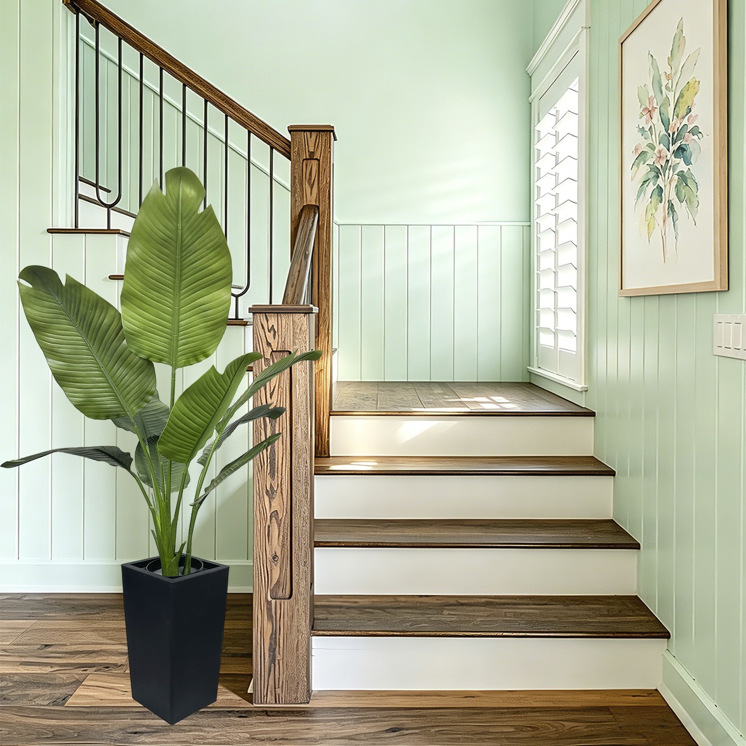120 cm Artificial Travelers Palm Giant Bird of Paradise Floor Greenery for House