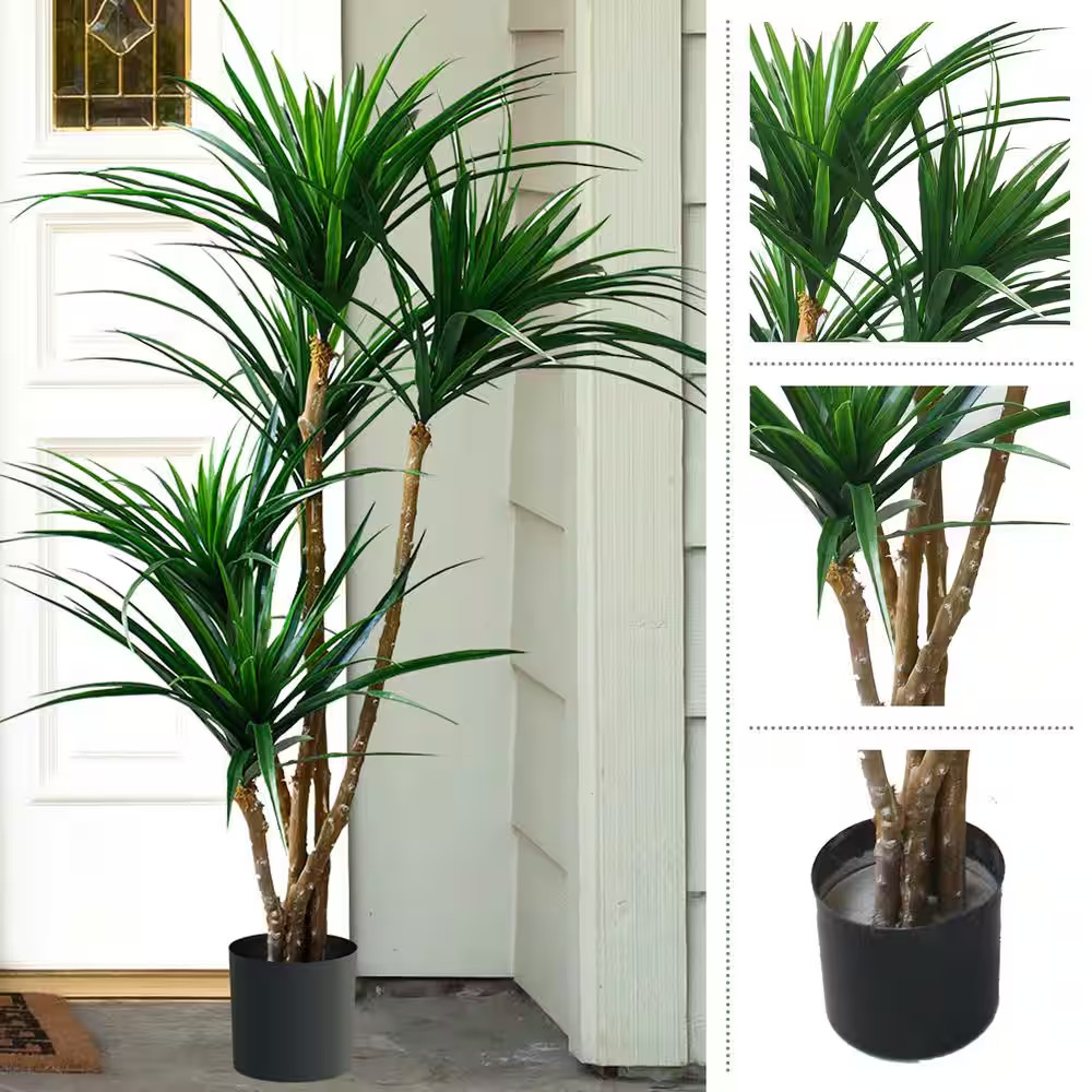 51 In. Green Artificial Yucca Trees (Set of 2)