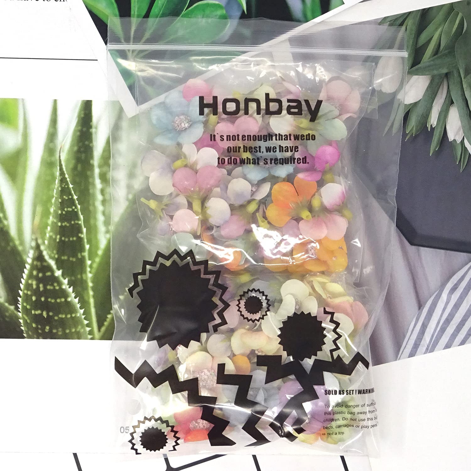 100 PCS Fabric Flower Heads 1 Inch Assorted Colors Artificial Fake Crafts