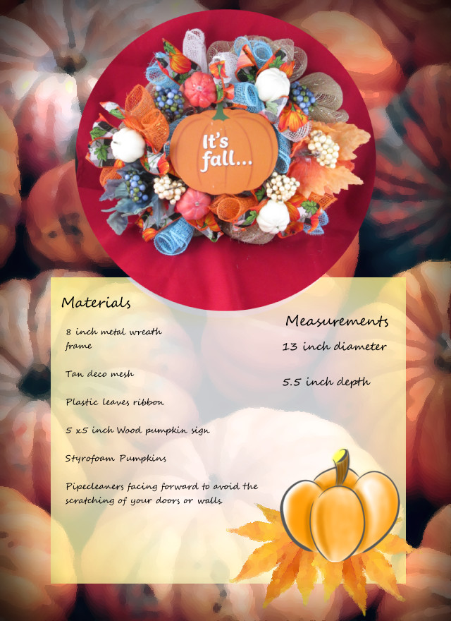 Fall Bubble and Woodland Cruffle Curl Deco Mesh Ribbon Wreath