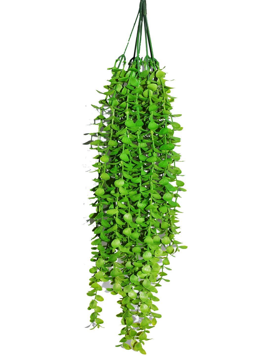 Fourwalls Artificial Eucalyptus Hanging Green Plants For Balcony, 26 Inches