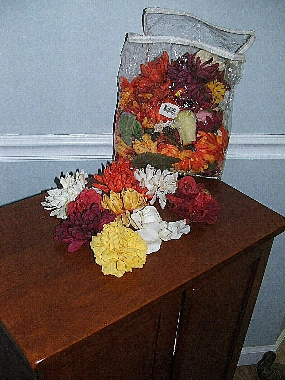 BAG OF ASSORTED MULTI COLOR LOOSE Artificial Flowers DECORATIVE US SELLER