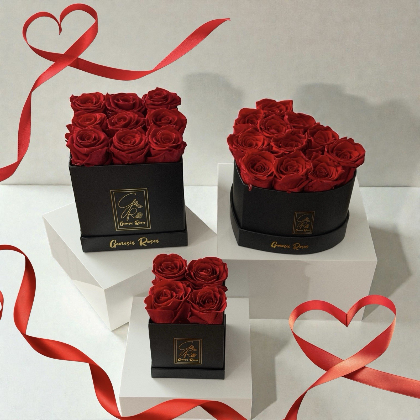 Heart box Roses/ 10-12 Preserved Roses/That Last 3 Years/100%Real Roses