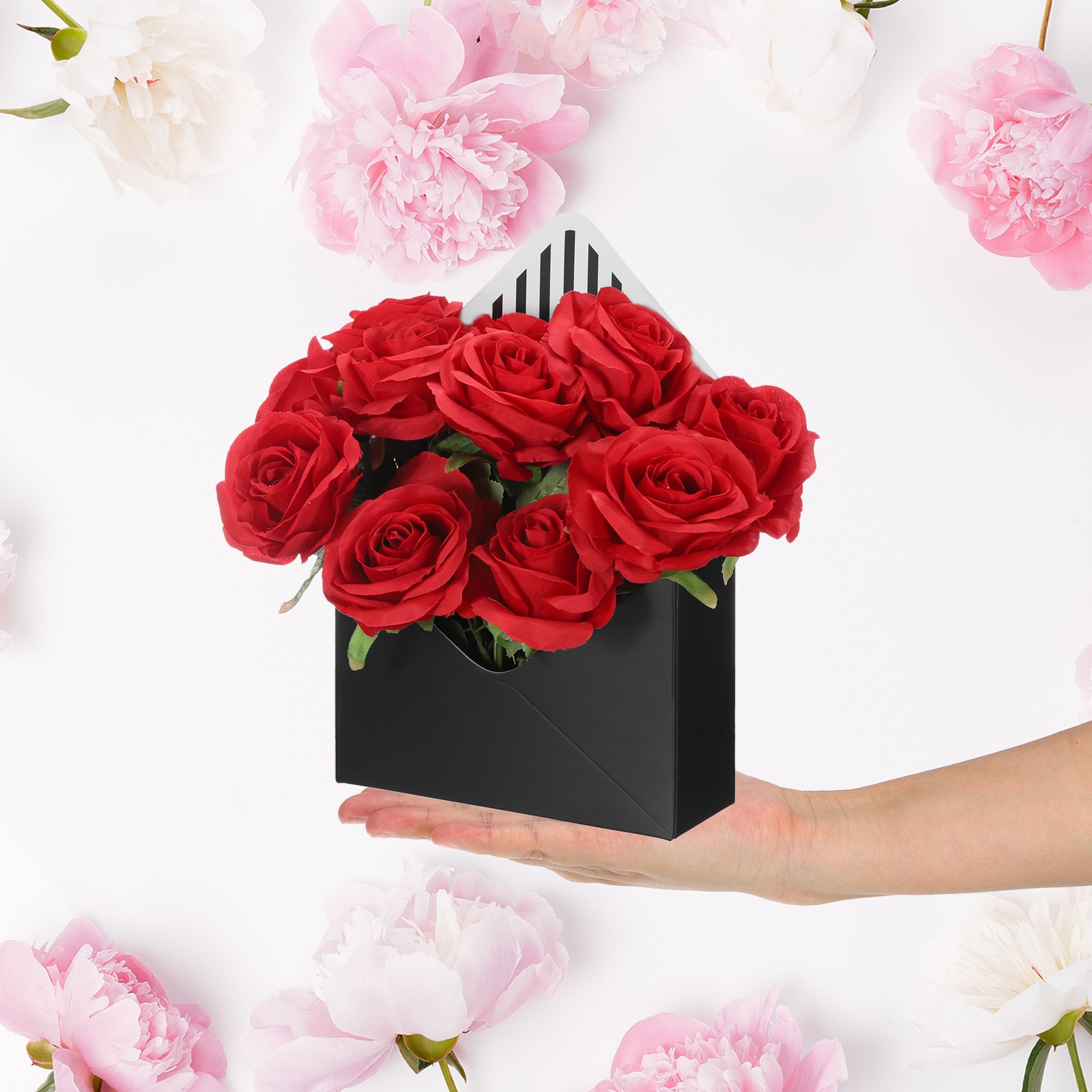Florist Bouquet Envelope Box, 20 Pack, Black