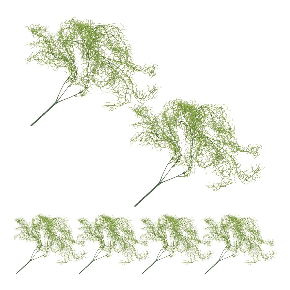 Artificial Green Moss Vine Hanging Plant Plastic Faux Moss for Patio Porch Decor