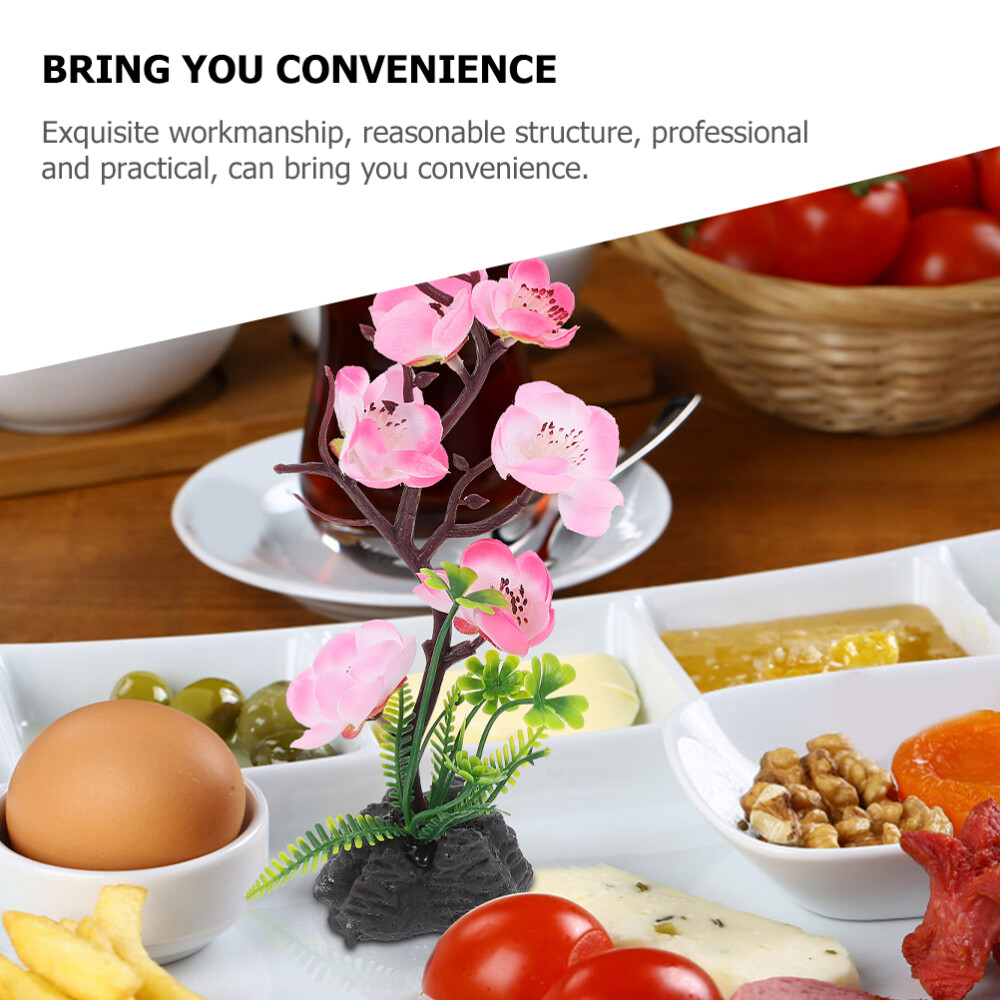 10 Pcs sashimi serving plate ornaments sushi table flower decor Flower Dish