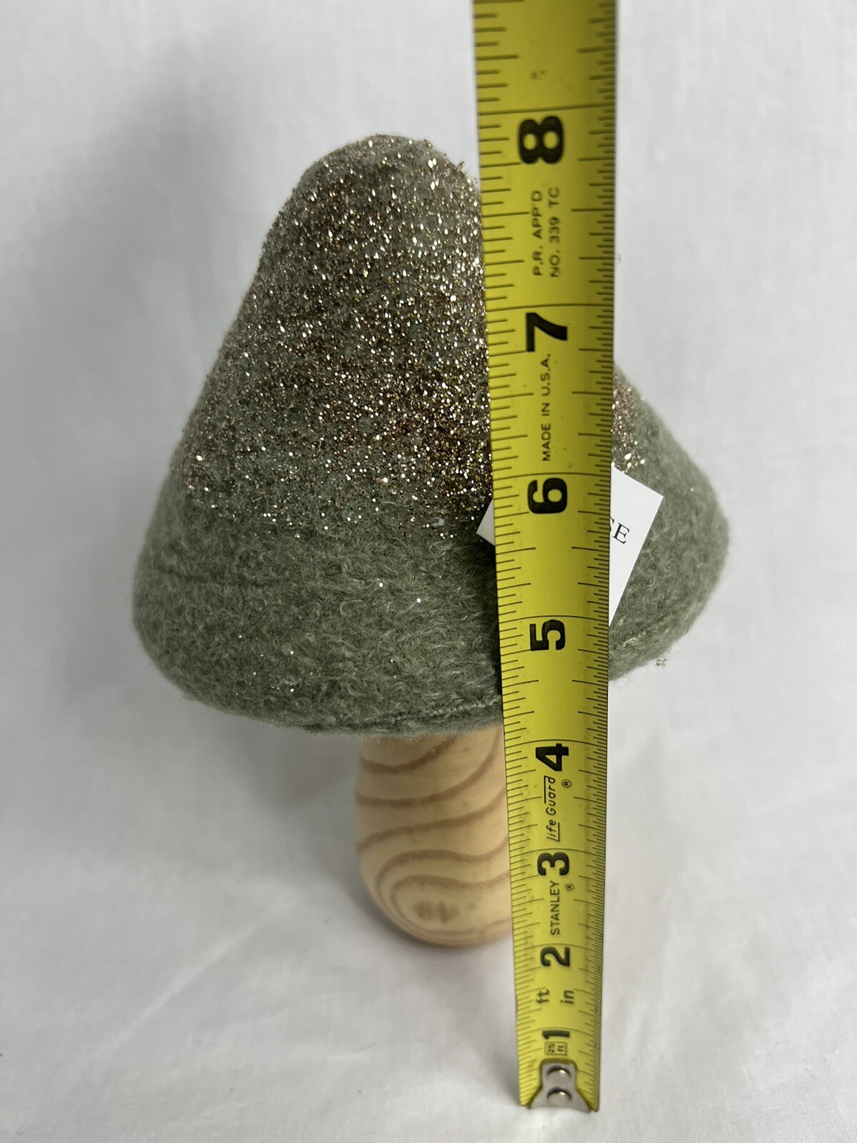 Mushrooms Sparkly Wood Stem