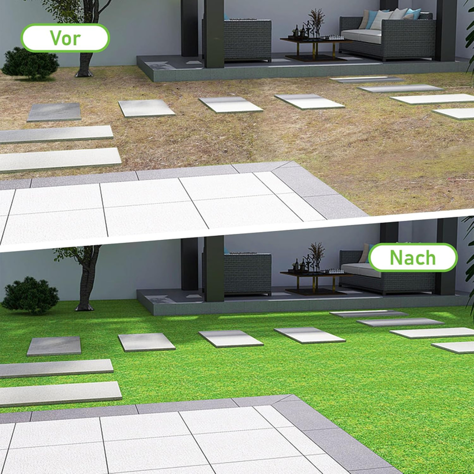 Artificial Grass Turf Rug, 3.3ft x 33 ft Large Realistic Grass Lawn Carpet
