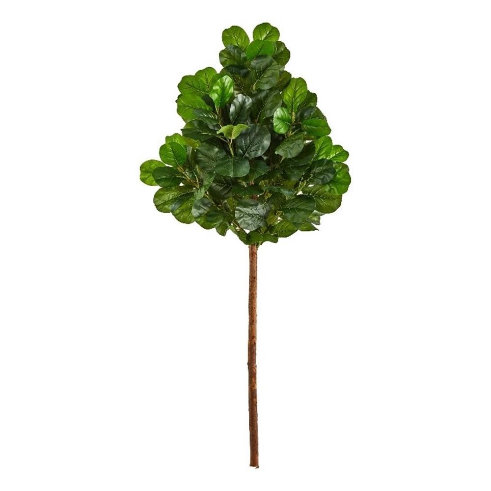 Nearly Natural 6.5ft Artificial Fiddle Leaf Tree (No Pot) in Green