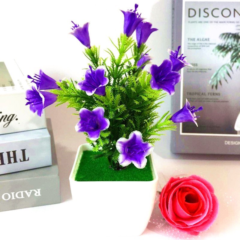 Artificial Plant Wedding Office Plastic Potted Tabletop Welcoming Decor