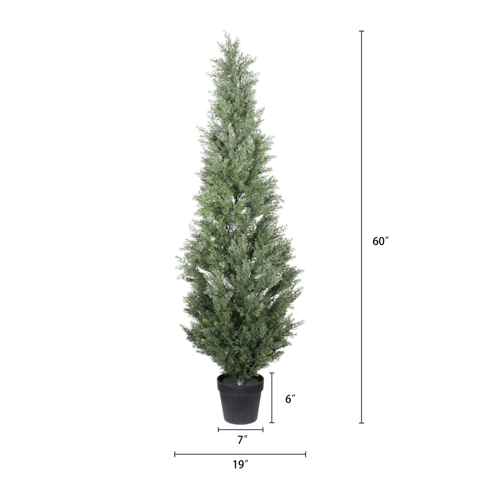 5FT Artificial Cypress Tree Tall Realistic Indoor Outdoor Plants for Home Decor