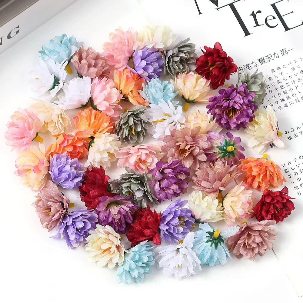 10/20/50pcs Artificial Rose Mini Silk Flower Heads Flower Home / Hotel Decor NEW