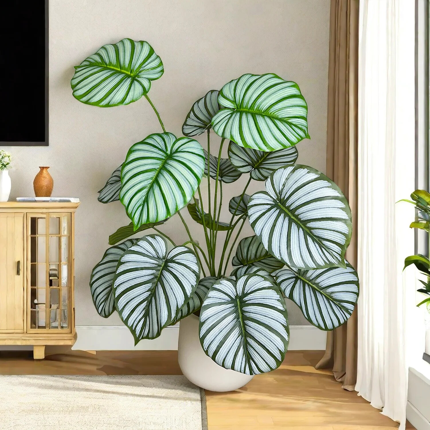 Plastic Monstera Plant Leaf Small fake plant New indoor home decor (without pot)