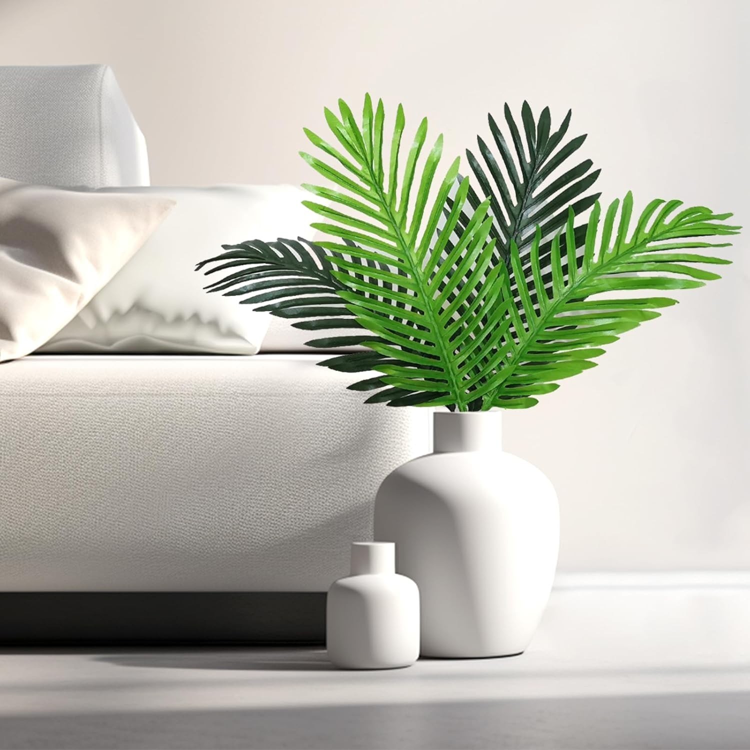 Vibrant Green Artificial Palm Fronds – Perfect for Weddings and Beach Parties