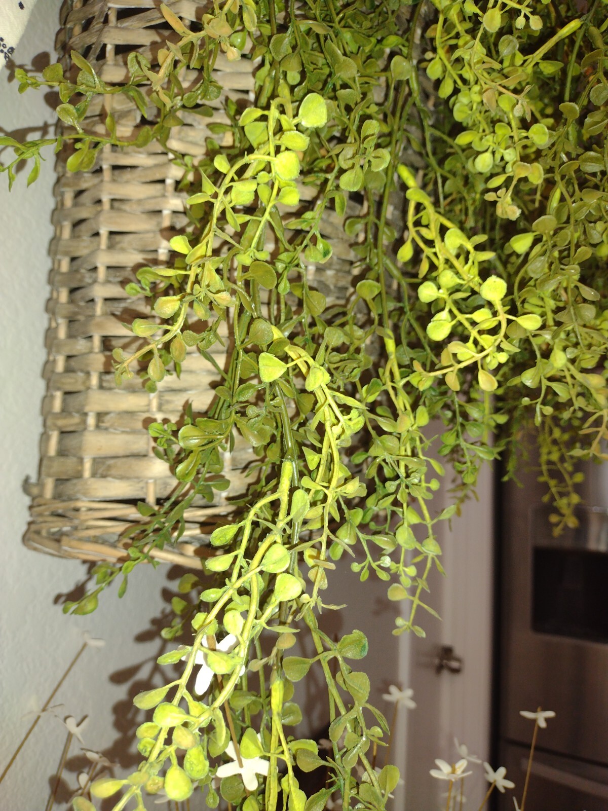 Lifelike Artificial Faux Hanging Trailing Plant Farmhouse Greenery Peperomia