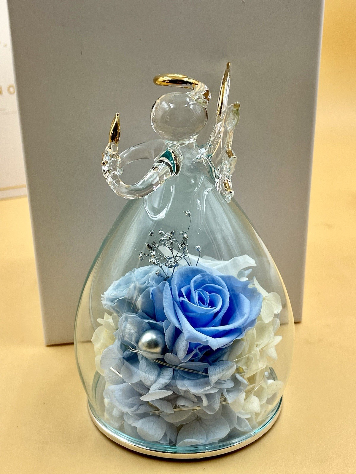 ANLUNOB The Only Eternal Rose- Blue – Great gift for Mom, Grandmother, Sister