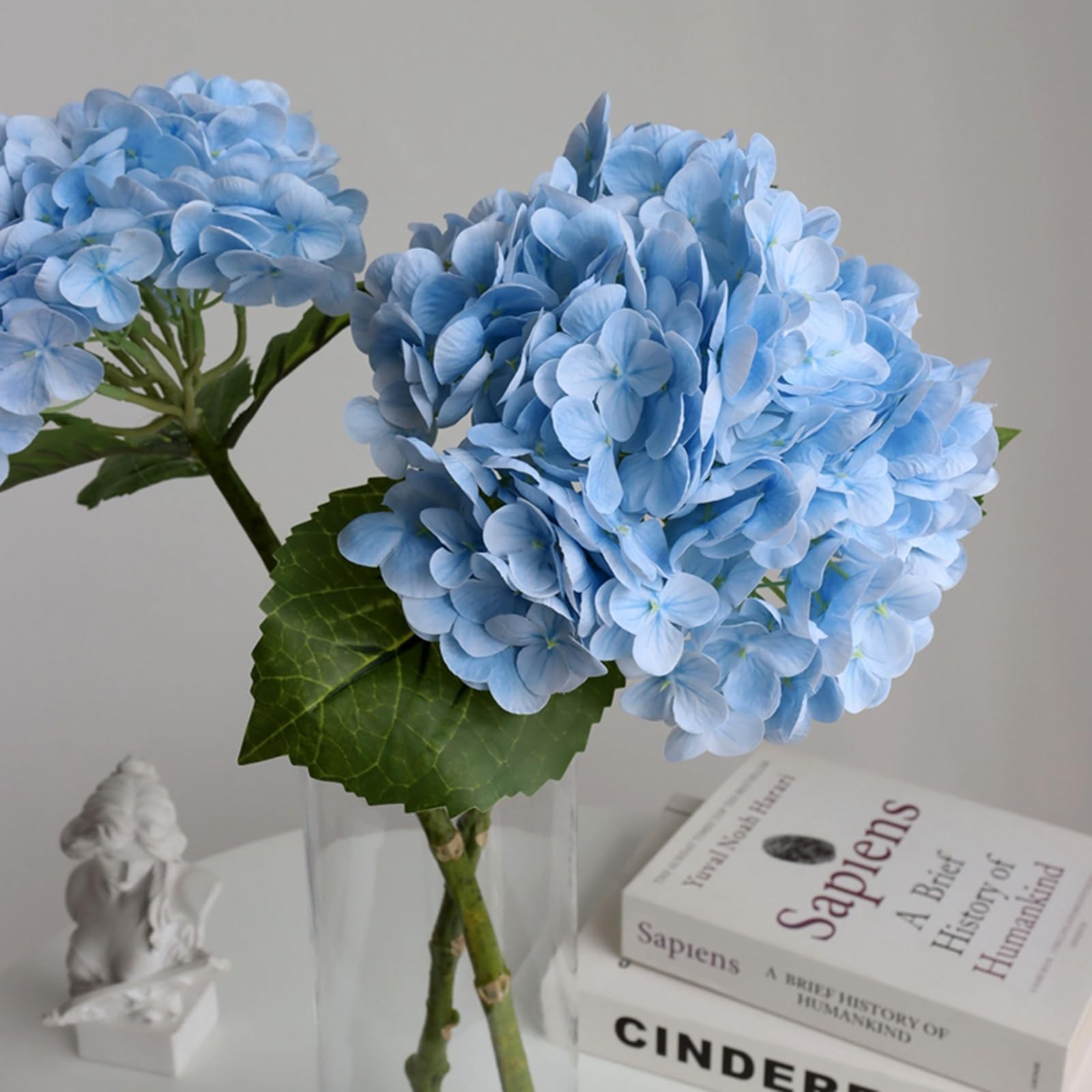 3PCS Long Stem Big Size Flowers Artificial Silk Hydrangea Lifelike Flowers Re…