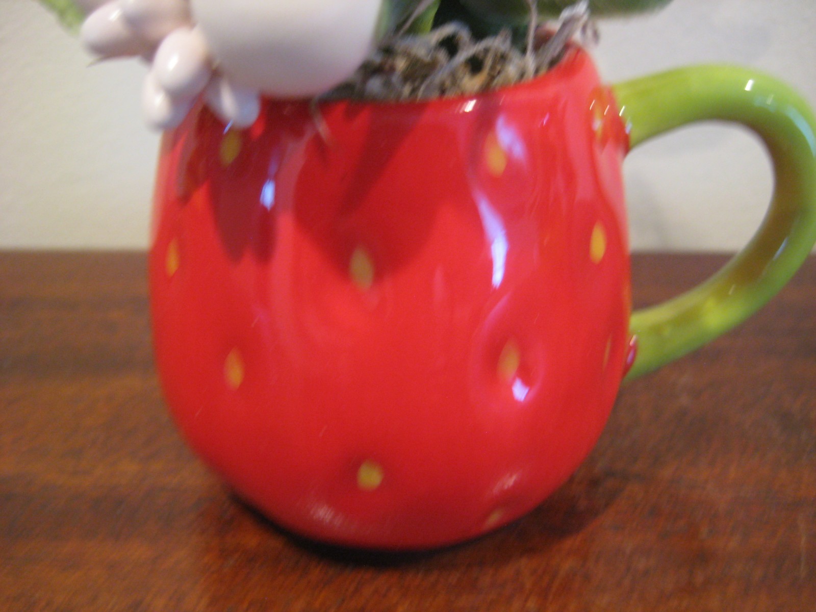 Lady Bugs- Flower Arrangement – Spring Summer Table Decoration – Strawberry Cup