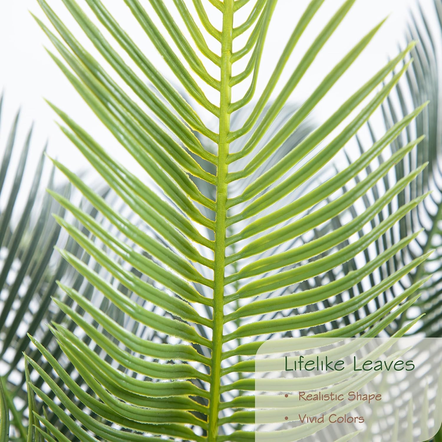 Lifelike 3Ft UV Resistant Faux Sago Palm Tree for Home & Patio Decor