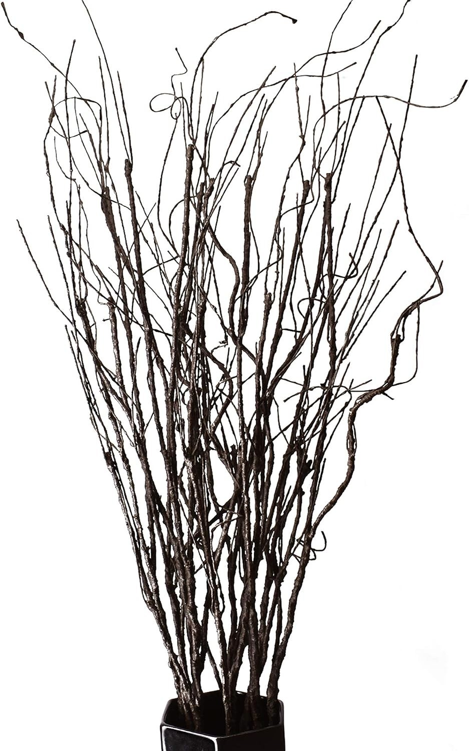 10PCS Lifelike Curly Willow Branches Decorative Dried Artificial Twigs, 30.7 …
