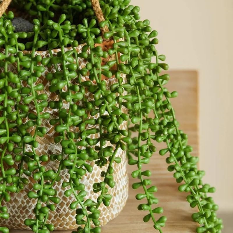 2PCS 29 Inch Length Home Decoration Simulation Green Plants Ceiling Plastic V…
