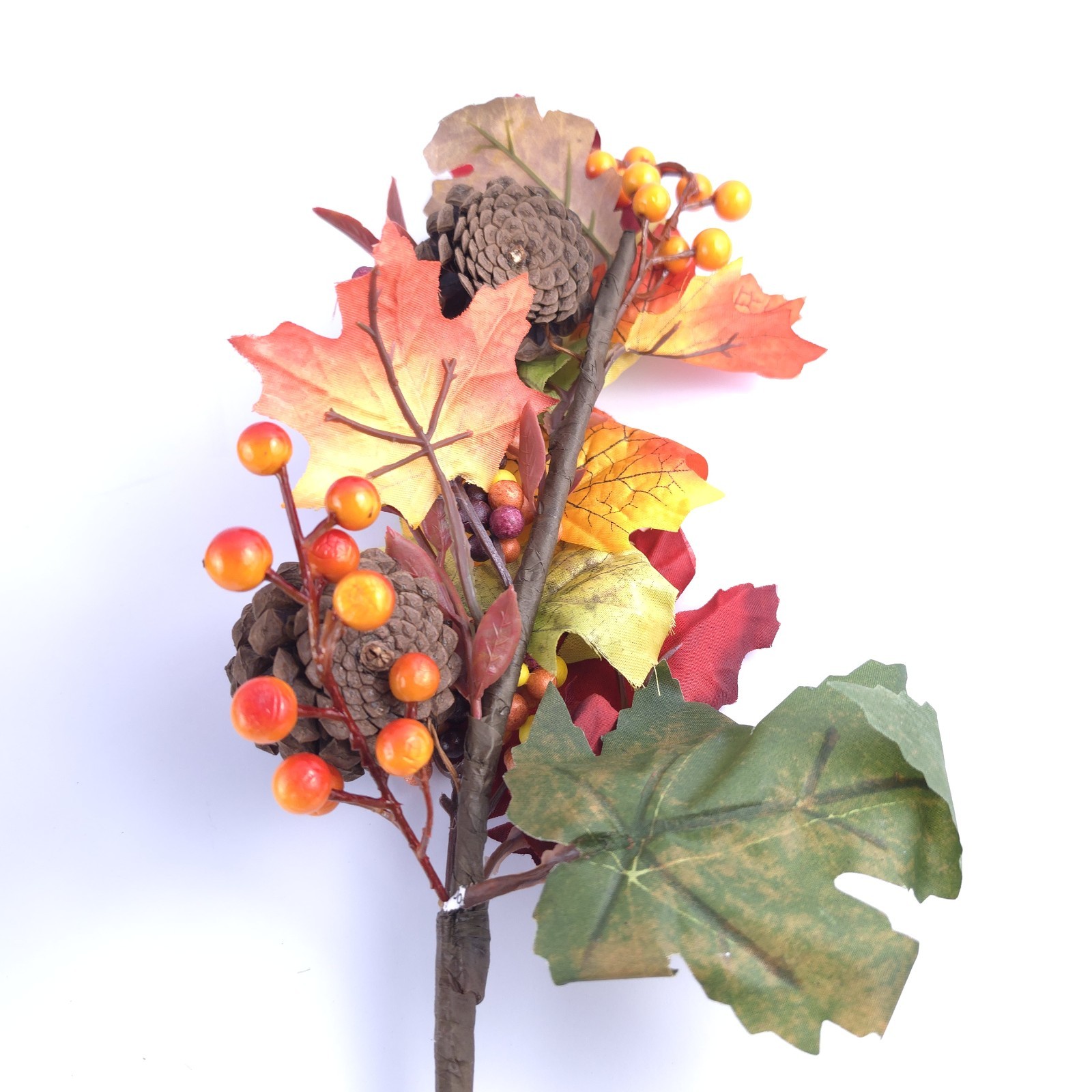 Set of 4 Harvest Leaf and Berry Picks by Valerie Home Floral Decor
