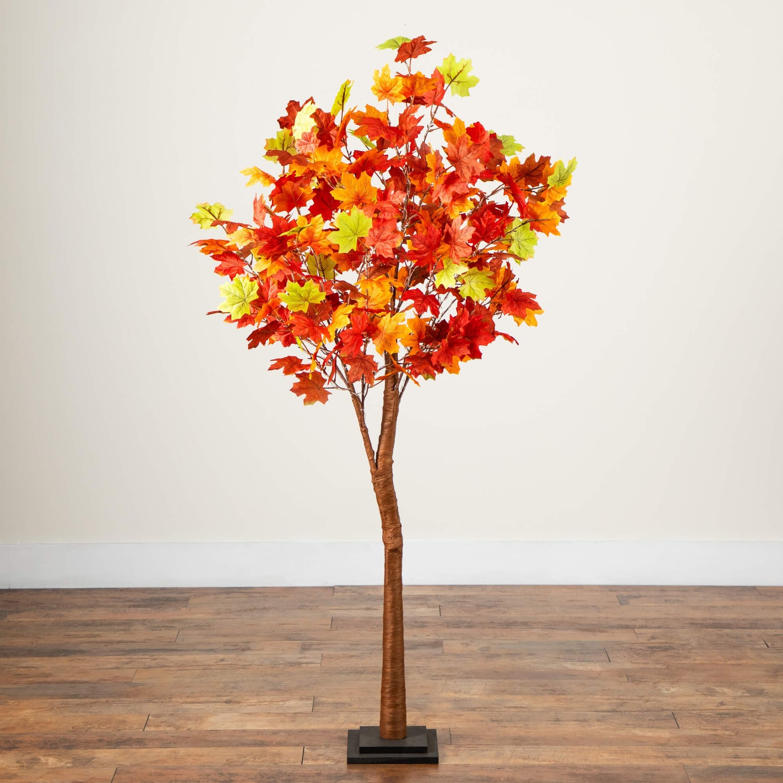 Nearly Natural 5ft Pre-Lit Shades of Autumn Maple Fall Tree w/270 Warm White LED