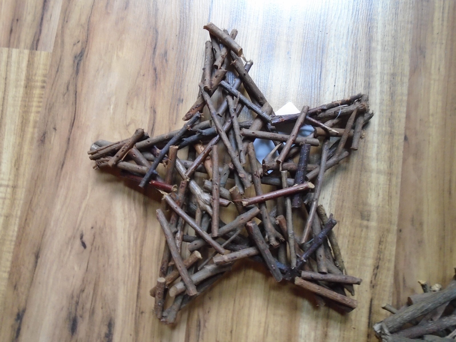 2 Natural Twig 3D Set Of Stars Rustic Home Decor 16″ 12″ Cabin Lodge