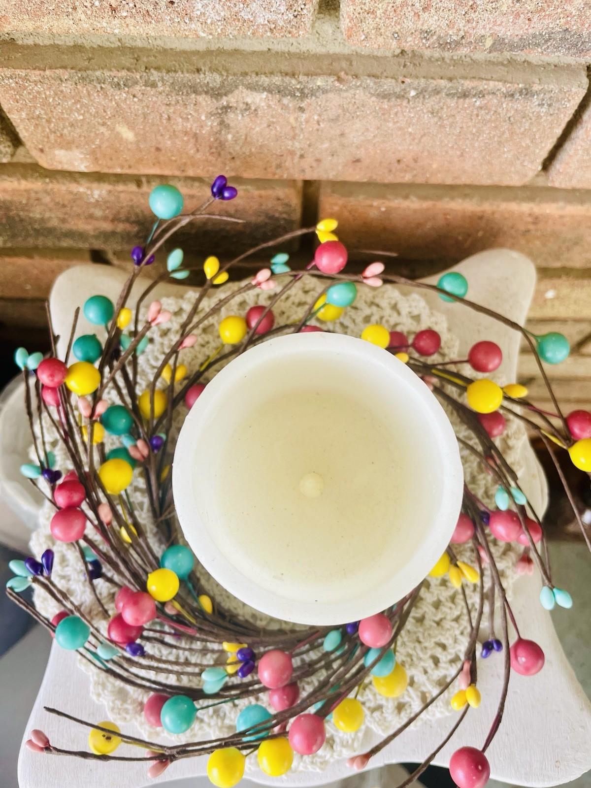 Country Candy Shop Mini Wreath Ring Easter Decor 3 1/2”
