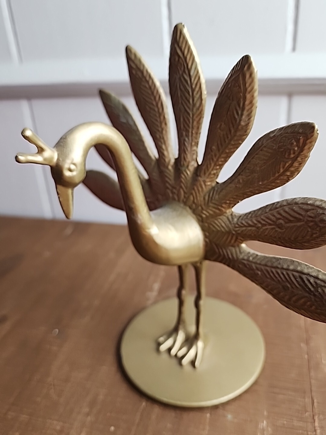 IKEA Markniva Decorative Brass Like Peacocks Figurine Gold