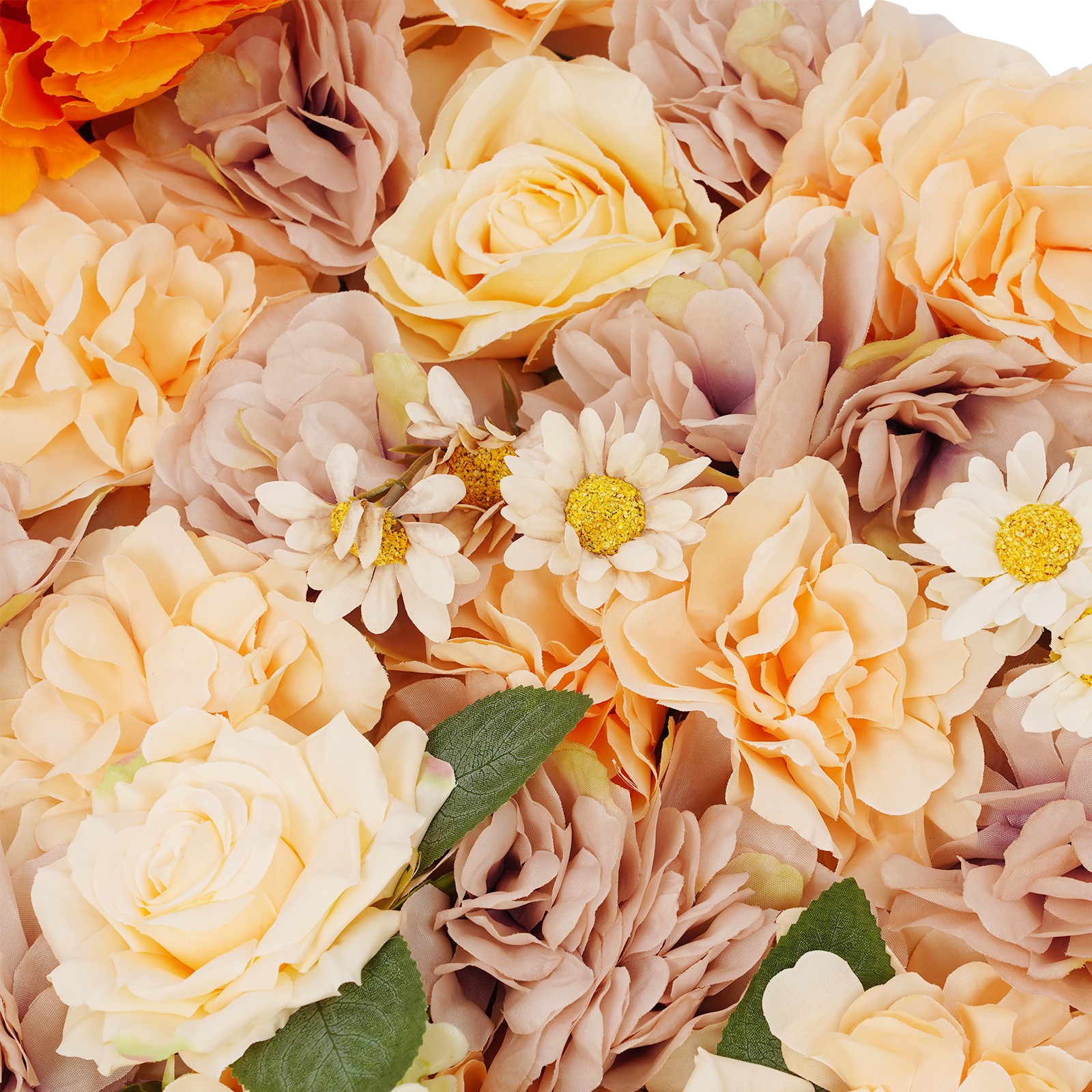 12Pcs 11.81*11.81in Artificial Flower Wall Panels, Wedding Party Backdrop Decor