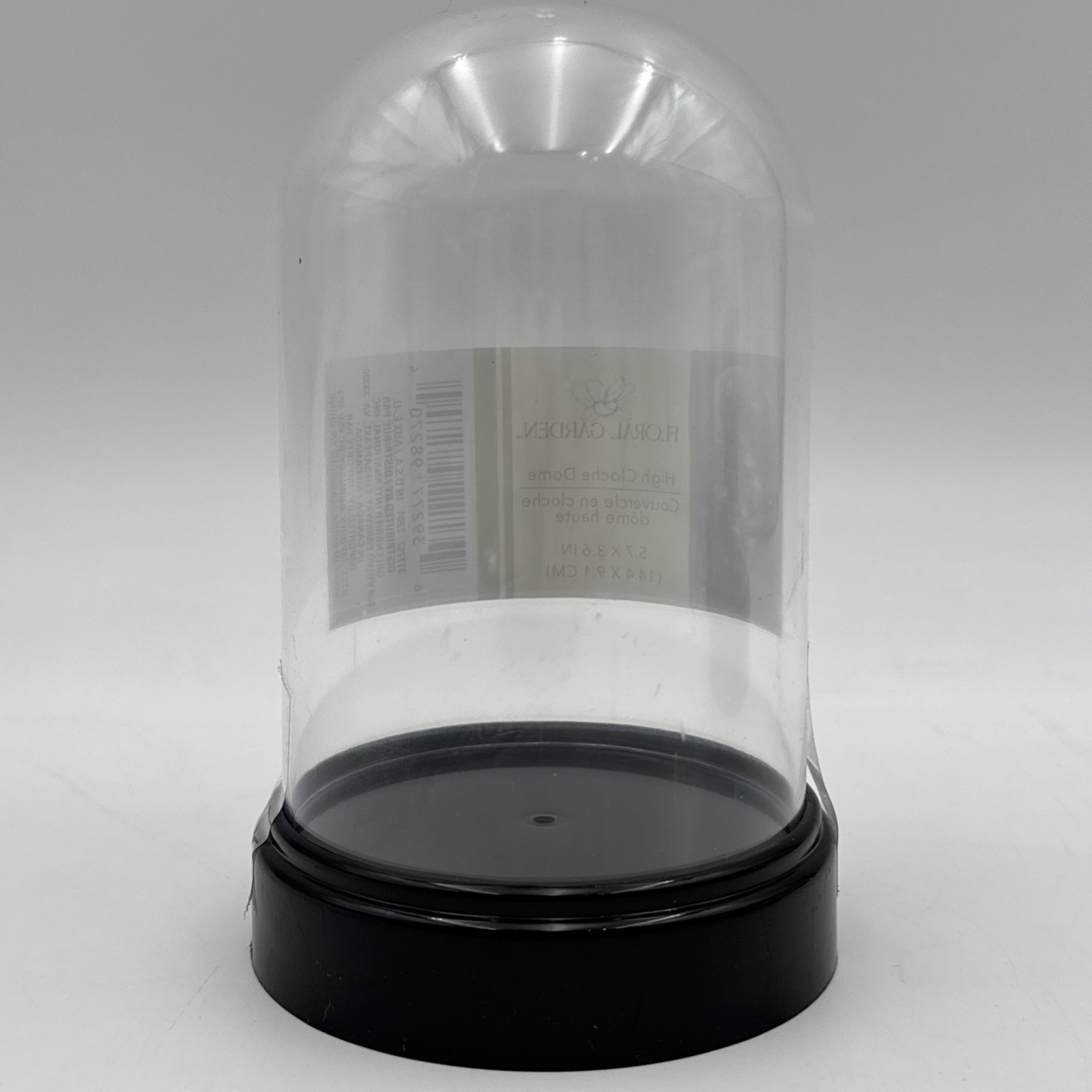 3 Lot Floral Garden High Cloche Dome Acrylic Display Case Home Decor 5.7×3.6