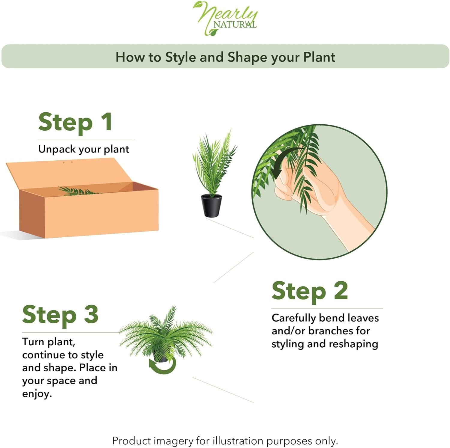22″ Boston Fern Artificial Plant in Sandstone Planter, Green