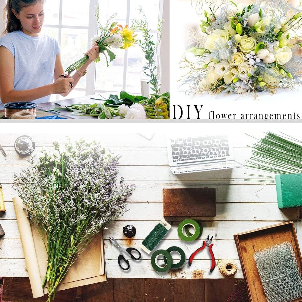 Expert Floral Tools Set: 17-Piece Kit with High-Quality Wire Cutters & Scissors
